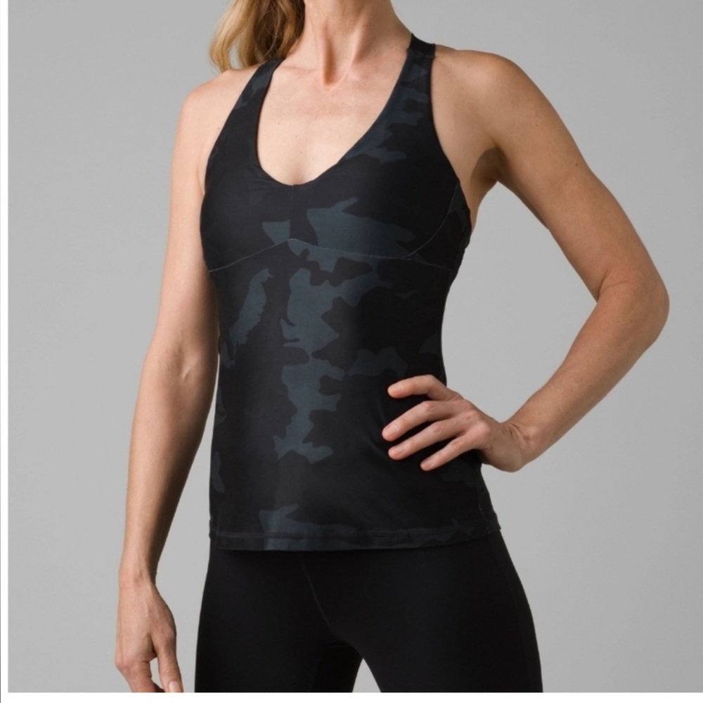 prAna Women's Camo Layna Bra Tank Top SZ S